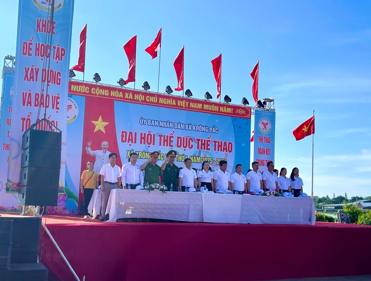 KHAI MẠC ĐẠI HỘI THỂ DỤC THỂ THAO XÃ KRÔNG PẮC  LẦN THỨ I, NĂM 2025 -2026