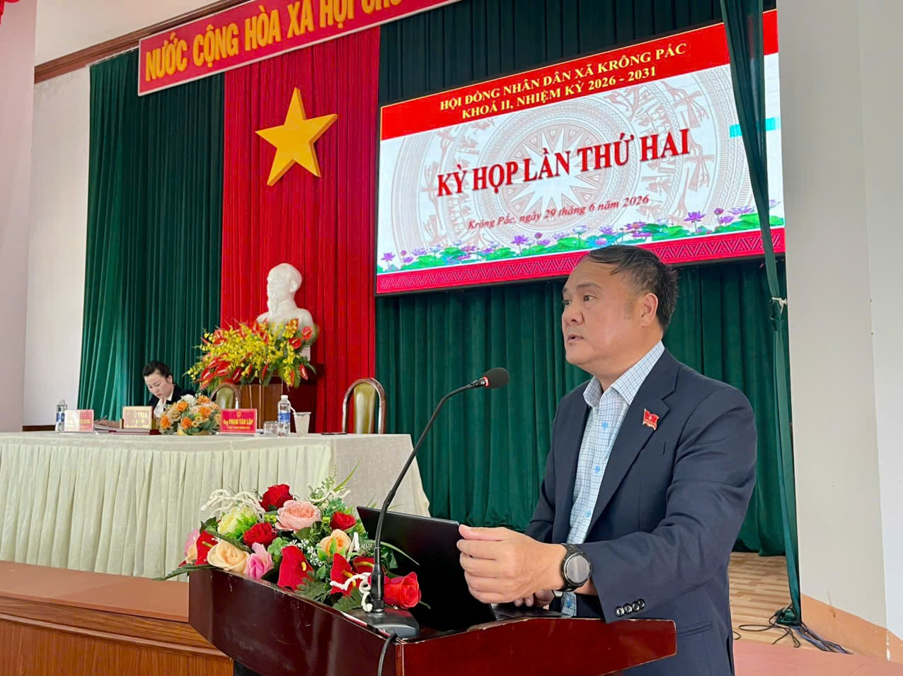 HĐND xã Krông Pắc (Đắk Lắk) khóa II, nhiệm kỳ 2026 - 2031 tổ chức kỳ họp lần thứ hai